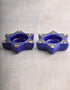 Blue Pottery T-Holder Set Of 2 Pcs.
